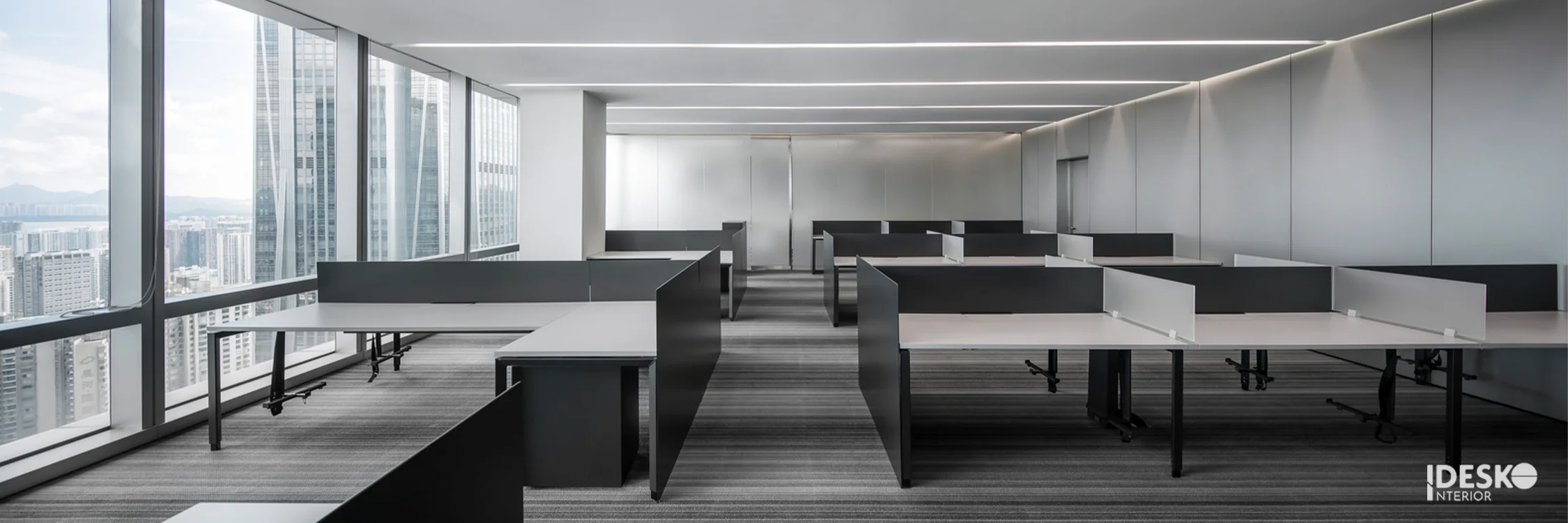 Thiết kế văn phòng tối giản với đường nét tự nhiên và hình dáng đơn giản