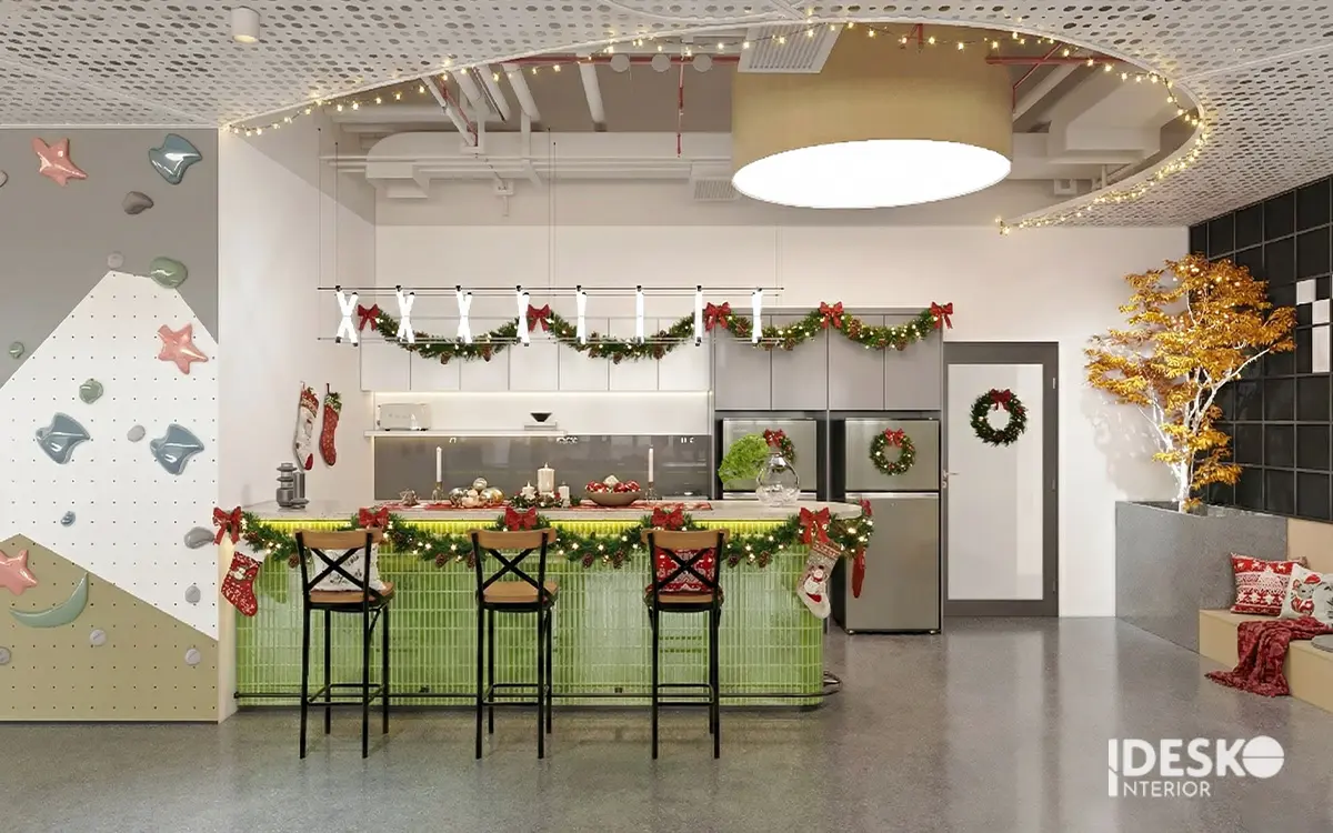 Ý tưởng trang trí Giáng sinh văn phòng 7