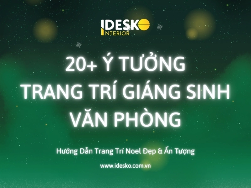 20+ ý tưởng trang trí Giáng sinh văn phòng