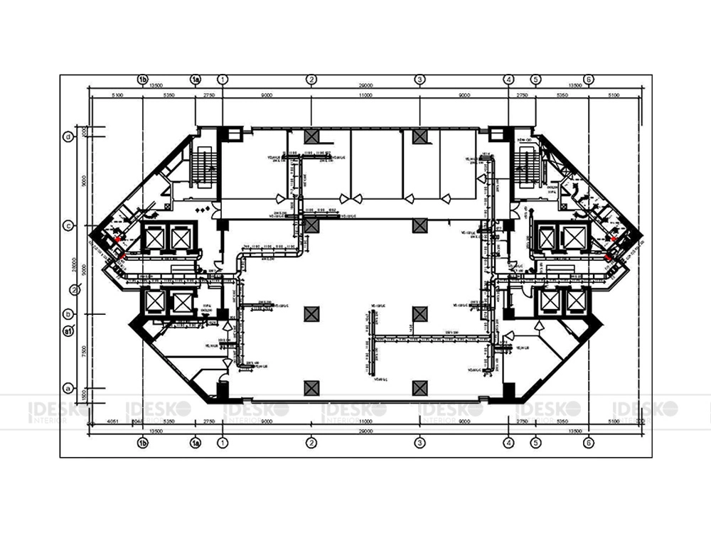 Mẫu bản vẽ mặt bằng thông gió