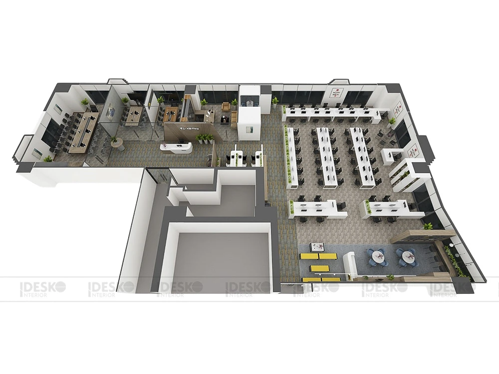 Bản vẽ văn phòng 250m2 đến 500m2 4