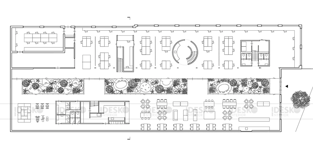 Bản vẽ văn phòng diện tích lớn 1