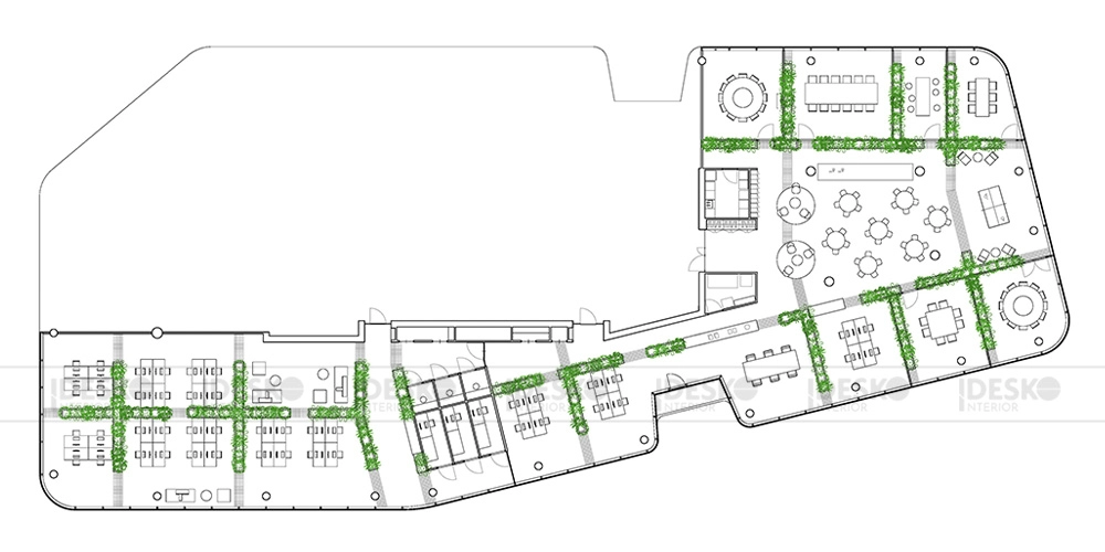 Bản vẽ văn phòng diện tích lớn 2