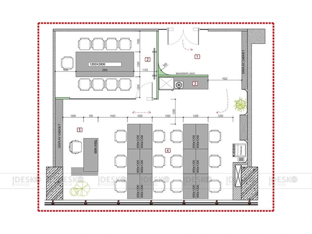 Bản vẽ văn phòng nhỏ dưới 250m2 1