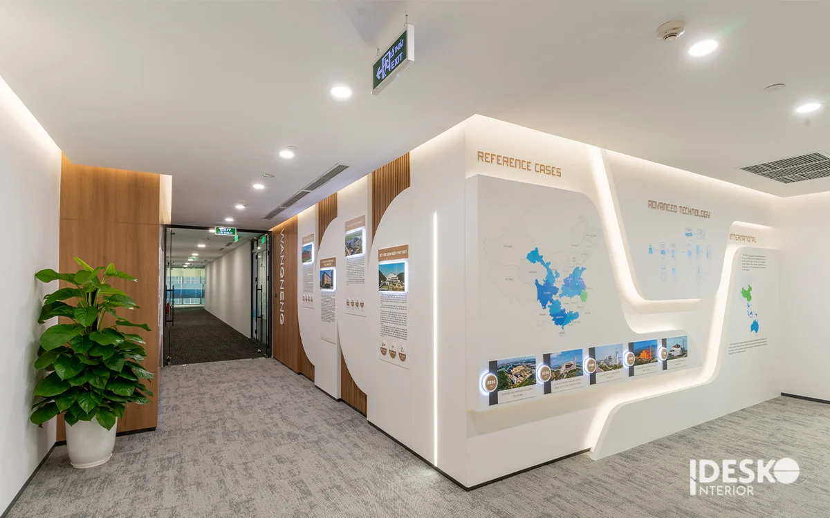 Hạng mục lối thoát hiểm, cửa ra vào và hành lang văn phòng