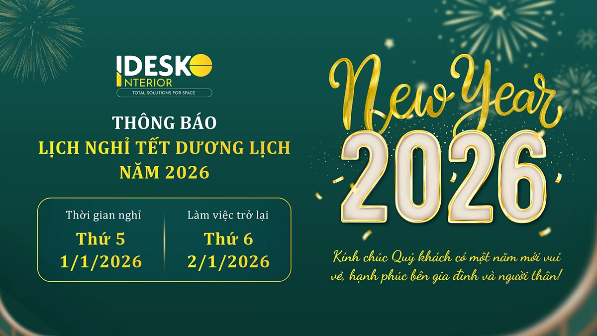 Thông báo lịch nghỉ Tết dương lịch năm 2026