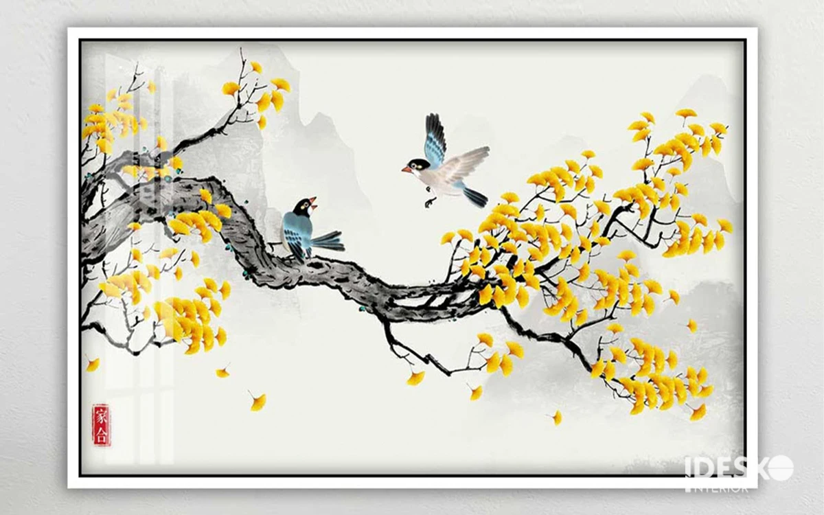 Tranh treo tường trang trí Tết văn phòng