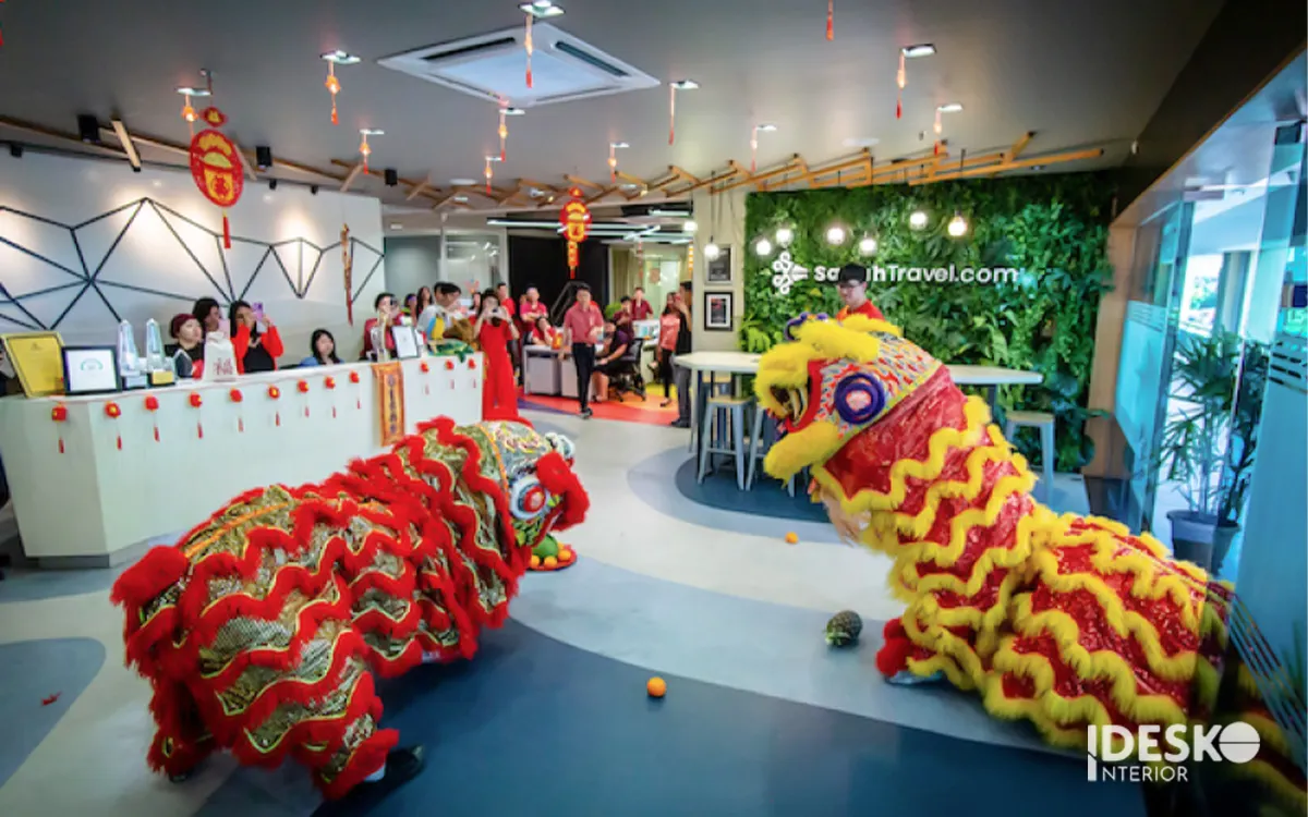 Ý tưởng trang trí Tết văn phòng 2