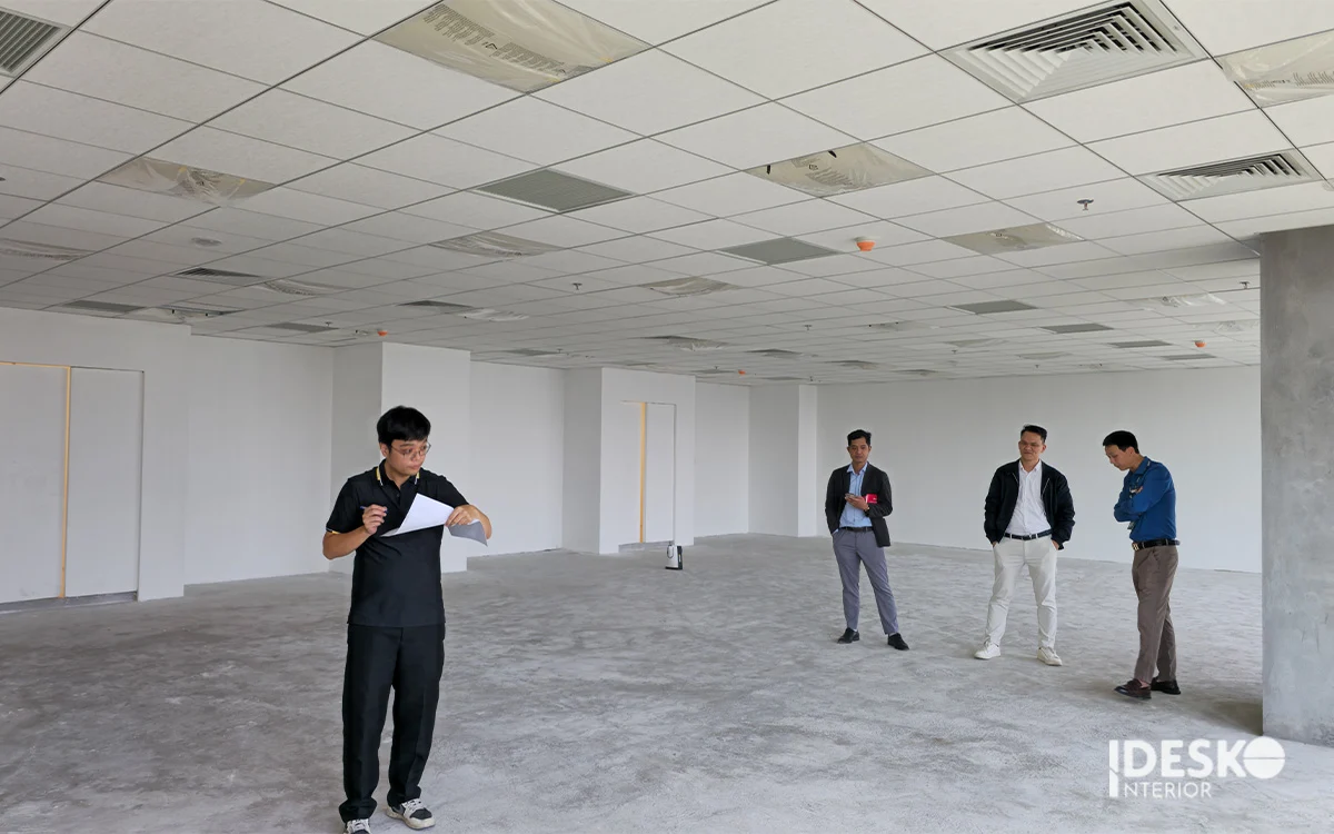 Khảo sát mặt bằng văn phòng mới