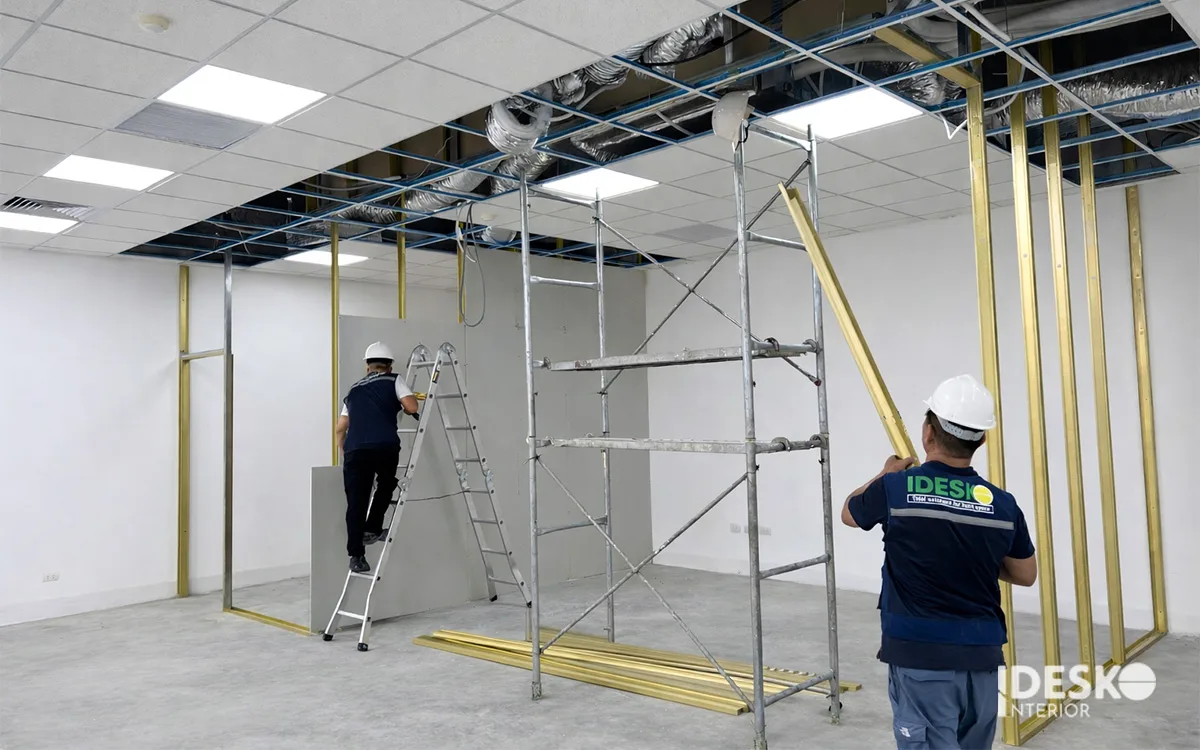 Một số lưu ý khi thi công văn phòng mới