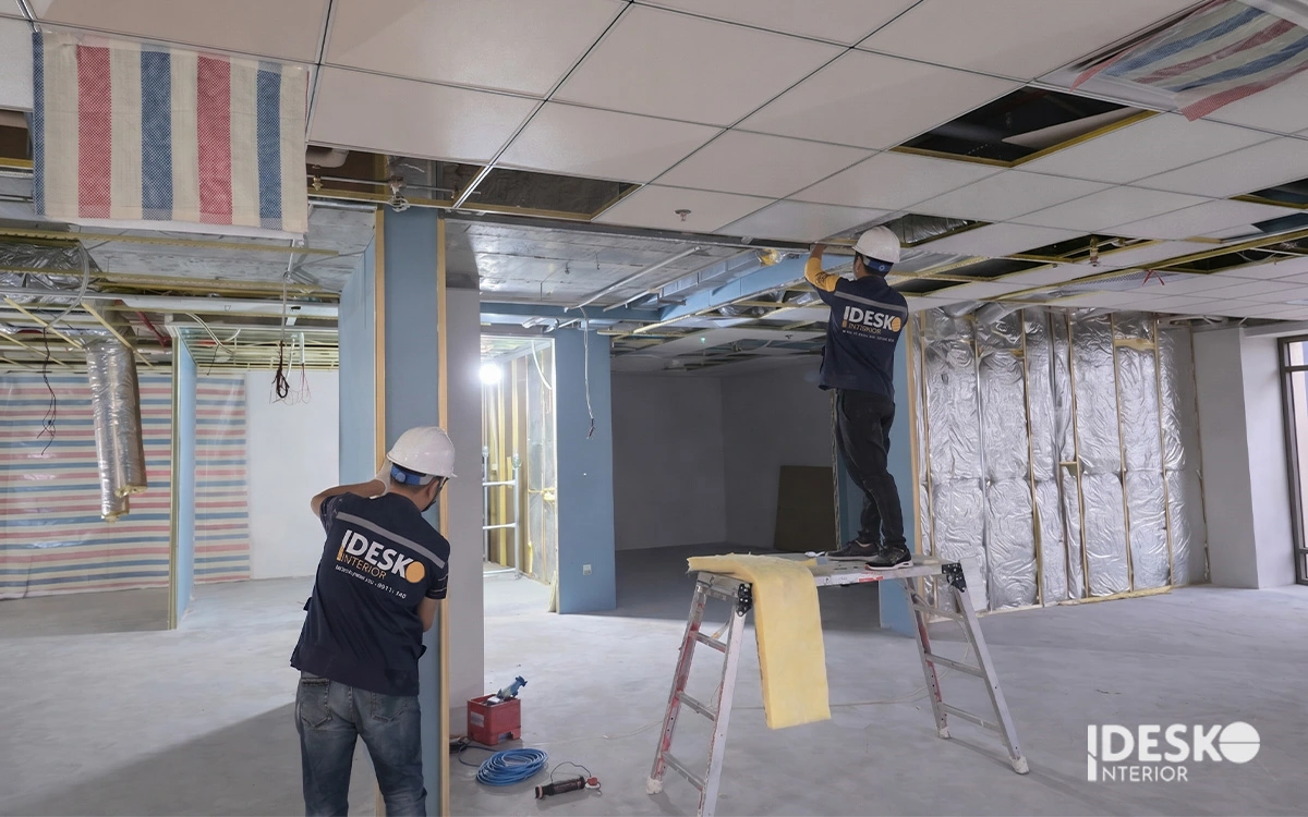 Khối lượng công việc tác động trực tiếp đến báo giá thi công văn phòng