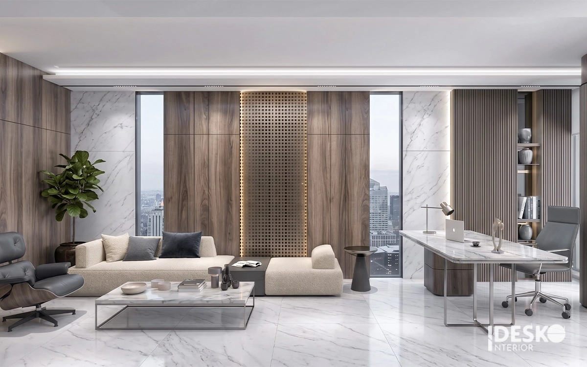 Mẫu thiết kế văn phòng gói thi công cao cấp