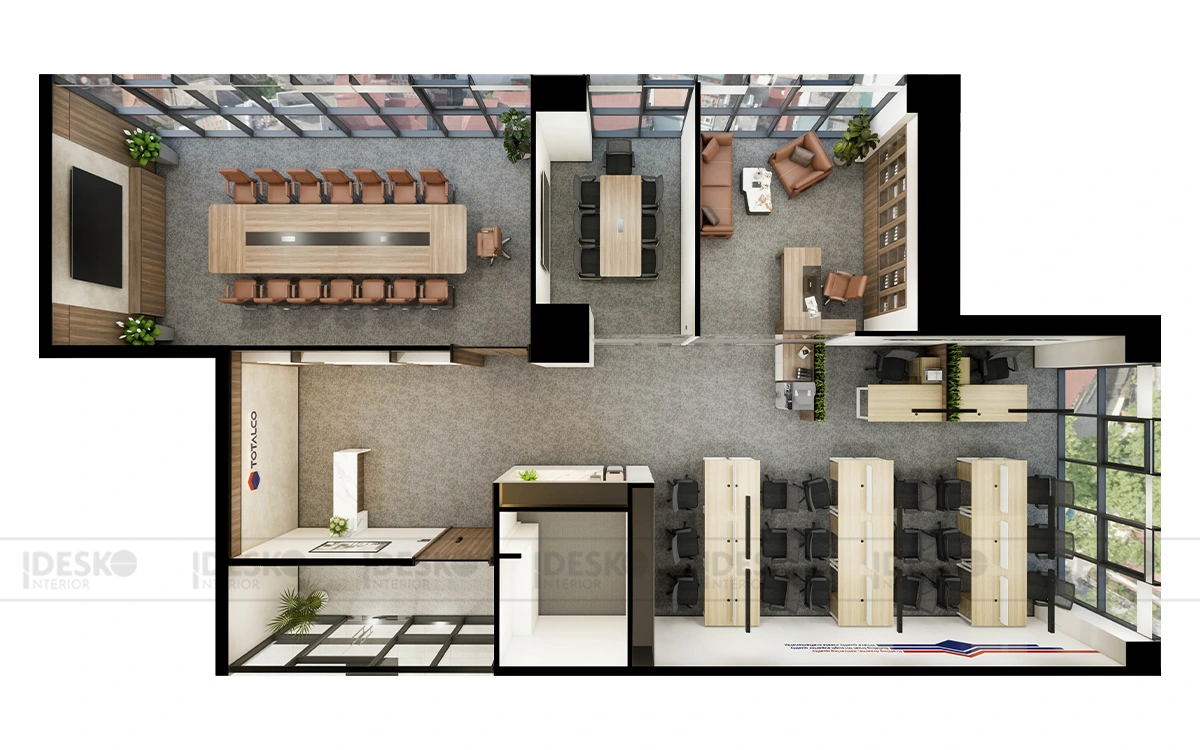 Thiết kế nội thất văn phòng mang đến môi trường làm việc hiệu quả