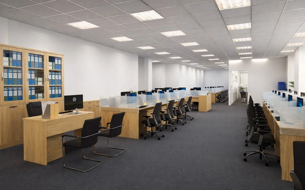 Mẫu thiết kế văn phòng truyền thống cho doanh nghiệp startup