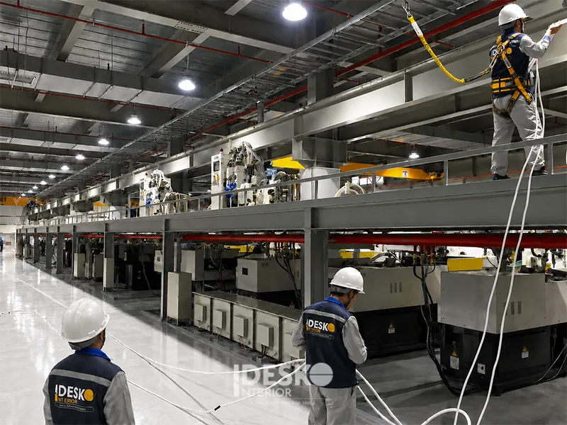 Thi công cải tạo văn phòng nhà máy trong khu công nghiệp
