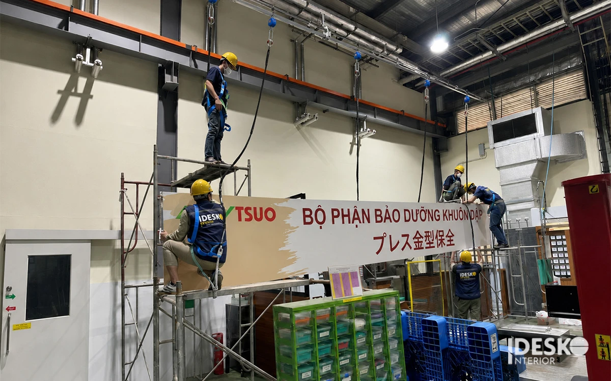Idesko triển khai thi công văn phòng nhà máy Matsuo Industries Việt Nam trọn gói