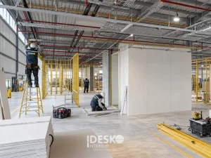 Thi công văn phòng nhà máy trọn gói tại miền Bắc